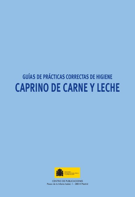 guÃ­as de prÃ¡cticas correctas de higiene caprino ... - PÃ¡gina de inicio