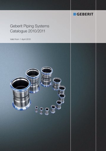 Geberit Piping Systems Catalogue 2010/2011