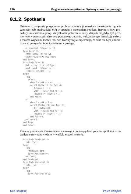 Programowanie wspÃ³ÅbieÅ¼ne. Systemy czasu rzeczywistego - Helion