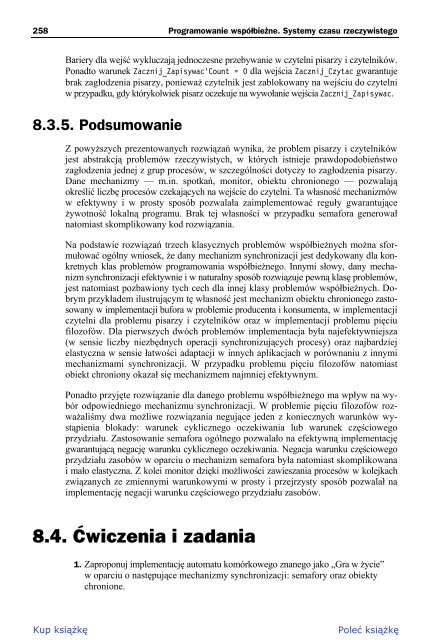 Programowanie wspÃ³ÅbieÅ¼ne. Systemy czasu rzeczywistego - Helion