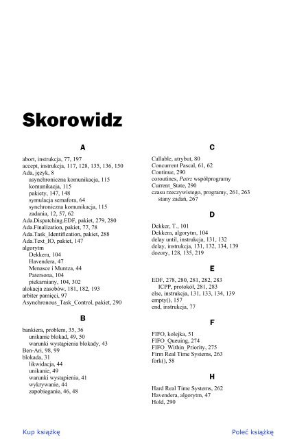 Programowanie wspÃ³ÅbieÅ¼ne. Systemy czasu rzeczywistego - Helion