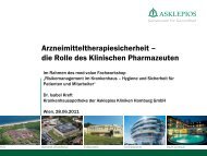 Arzneimitteltherapiesicherheit die Rolle des Klinischen ... - med-value