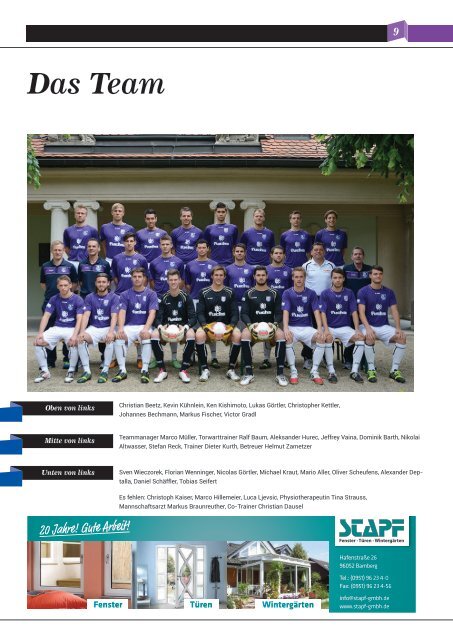 Fuchspark Magazin - FC Eintracht Bamberg 2010 eV