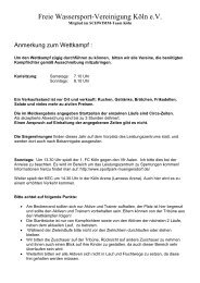 Freie Wassersport-Vereinigung KÃ¶ln e.V. - Aachener ...