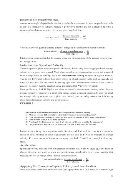 Introduction to SAT II Physics - FreeExamPapers