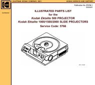 ILLUSTRATED PARTS LIST for the Kodak Ektalite 500 ...