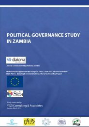 POLITICAL GOVERNANCE STUDY IN ZAMBIA - Diakonia