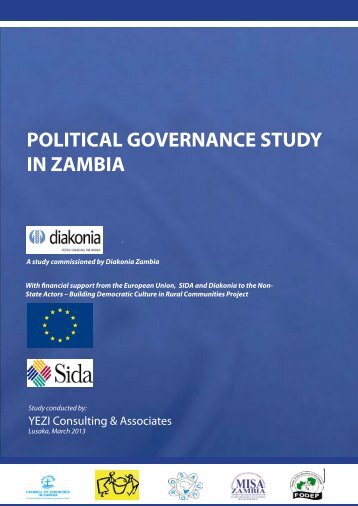 POLITICAL GOVERNANCE STUDY IN ZAMBIA - Diakonia