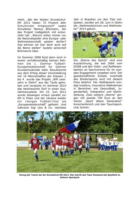 Sport-Report Nr. 6 - SV 1924 Glehn eV