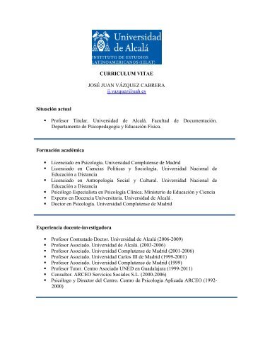 CV Juan José Vázquez - ielat