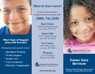 Foster Care Brochure - Lutheran Social Services of Wisconsin and ...