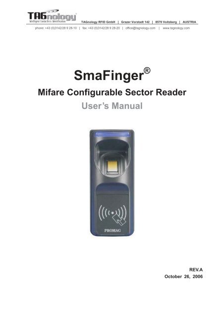 SmaFinger - RFID Webshop