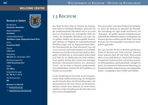 Willkommen in Bochum – im Herzen des Ruhrgebiet - International ...