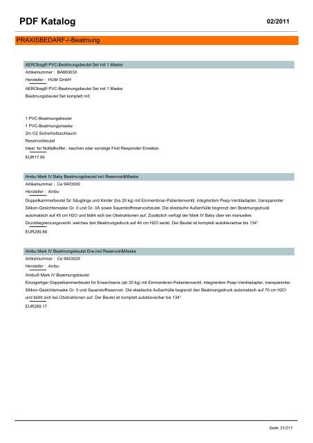 PDF Katalog - Bs Rescue Shop Medizin&Rettungstechnik
