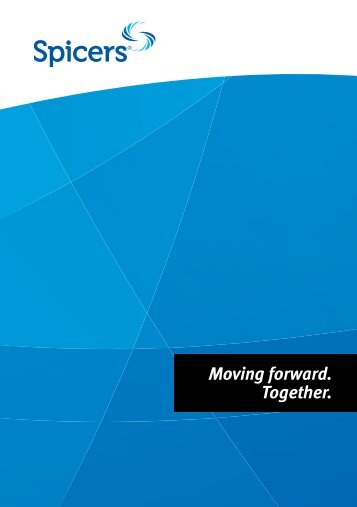 Moving forward. Together. one - Spicers Canada