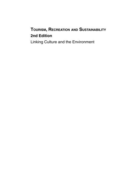 Linking Culture and the Environment