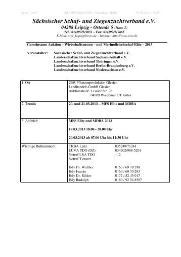 MFS Elite MDBA 2013 Ablaufplan Helfer - Schafzuchtverband Berlin ...