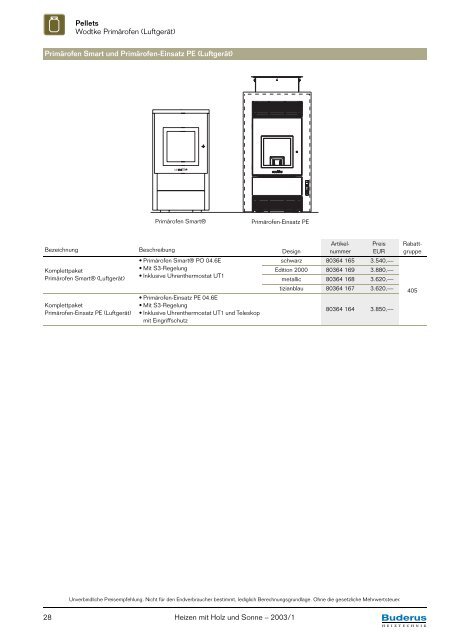 Systemkombinationen zur Nutzung von Holz – Pellets ... - Buderus