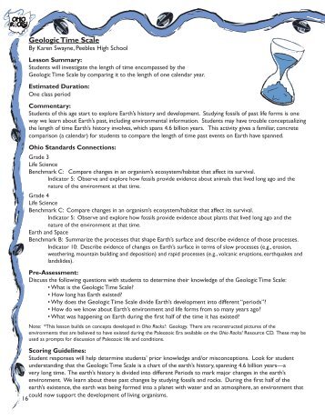 Geologic Time Scale - CET