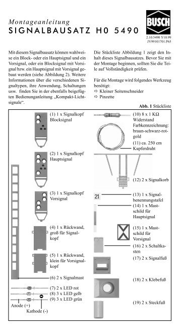 SIGNALBAUSATZ H0 5490 - NSE Software