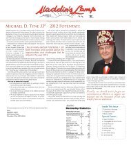 Michael D. Tyne 33º - 2012 Potentate - Aladdin Shriners