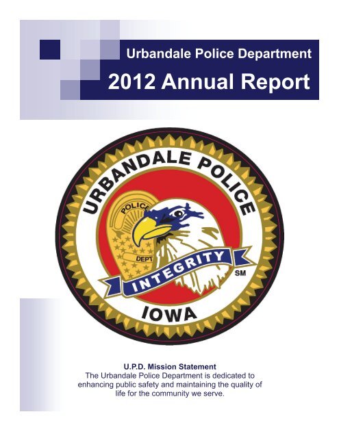 2012 Annual Report - City of Urbandale