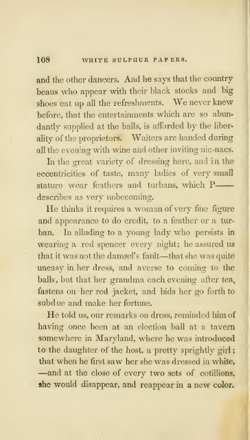 White Sulphur papers; or, Life at the springs of Western Virginia