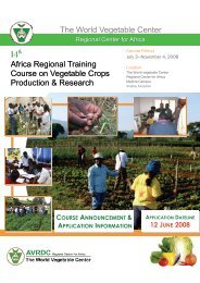 Brochure - Vegetable.. - The Global Horticulture Initiative