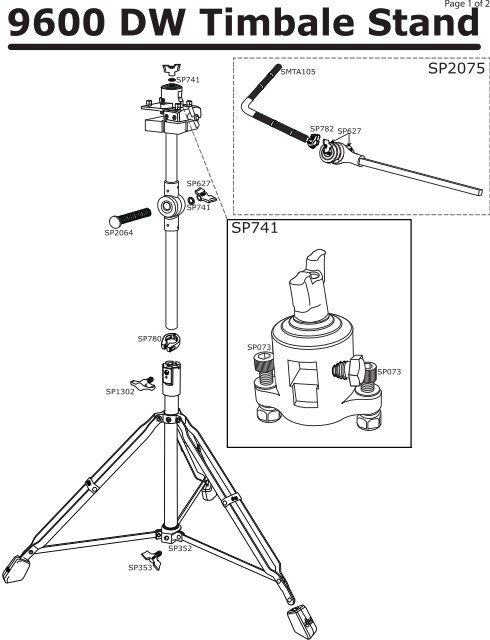 9600 DW Timbale Stand 9600 DW Timbale Stand