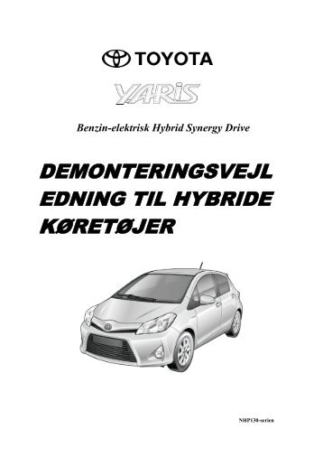 demonteringsvejl edning til hybride køretøjer - Toyota-tech.eu