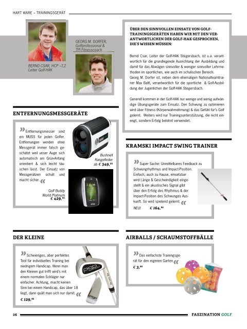 Faszination Golf, Ausgabe 01/2012