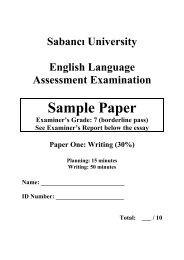 Sample Student Paper - School of Languages