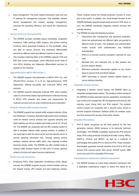 S9500E Datasheet (Core) - Starnet Data Design, Inc