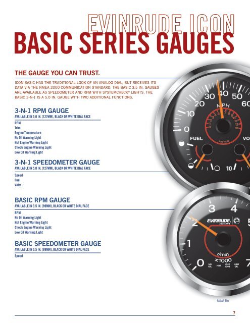 ICON Gauge Brochure - Evinrude