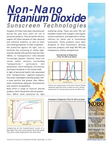 Non-Nano Titanium Dioxide - Kobo Products Inc.