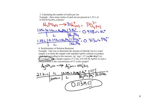 March 3, 2008 Objectives: define molarity and practice calculating ...