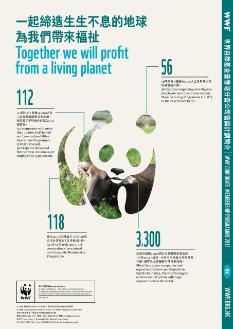 Leadership through WWF Corporate MeMbership prograMMe ...