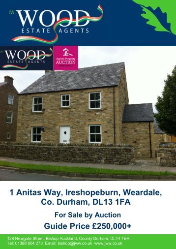 1 Anitas Way, Ireshopeburn, Weardale, Co. Durham, DL13 1FA For ...