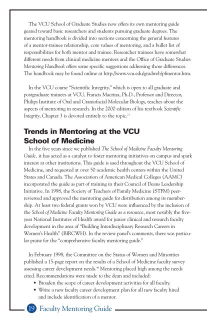Faculty Mentoring Guide - Virginia Commonwealth University ...
