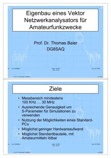 Eigenbau eines Vektor Netzwerkanalysators fÃ¼r ... - SDR-Kits