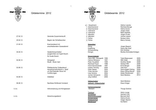 Gildejahr 2012 im PDF Format - Bürger-Schützen-Gilde von 1380