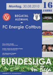 FC Energie Cottbus - Bundesliga in Bega