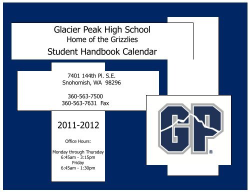 2011-2012 Activity Calendar - Glacier Peak High School