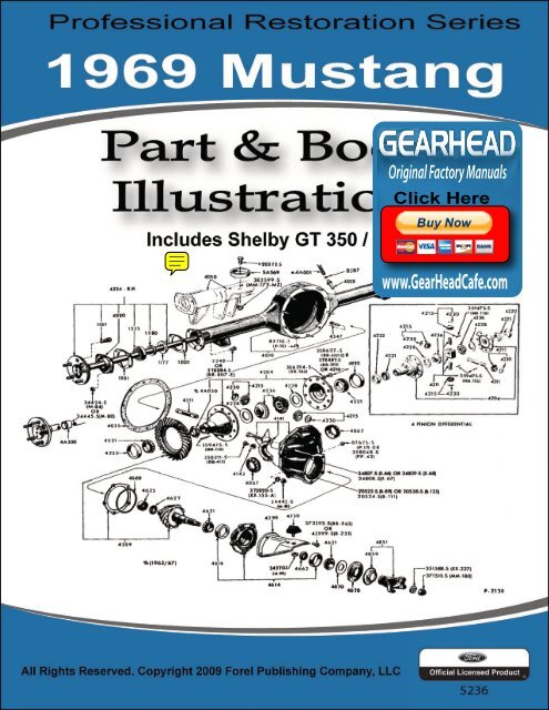 DEMO - 1969 Mustang Part & Body Illustrations - ForelPublishing.com