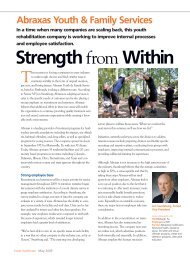 Strength fromWithin - Abraxas Youth & Family Services