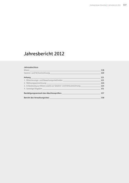 Jahresbericht 2012 - Stadtsparkasse DÃ¼sseldorf