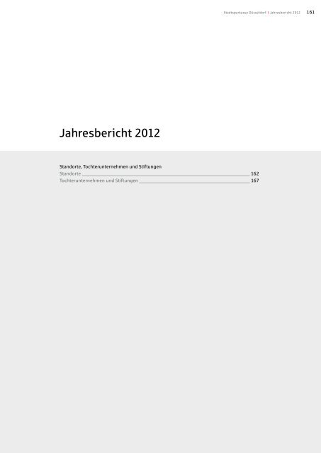 Jahresbericht 2012 - Stadtsparkasse DÃ¼sseldorf