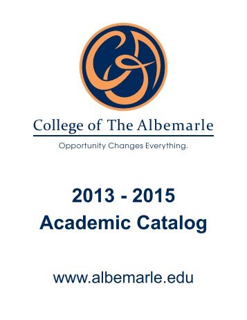 Full Catalog - College of The Albemarle