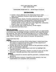 1 SYST 460/560 FALL 2009 MID-TERM EXAM TAKEHOME EXAM ...