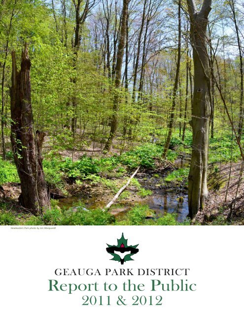 2011-12 Report to the Public - Geauga Park District